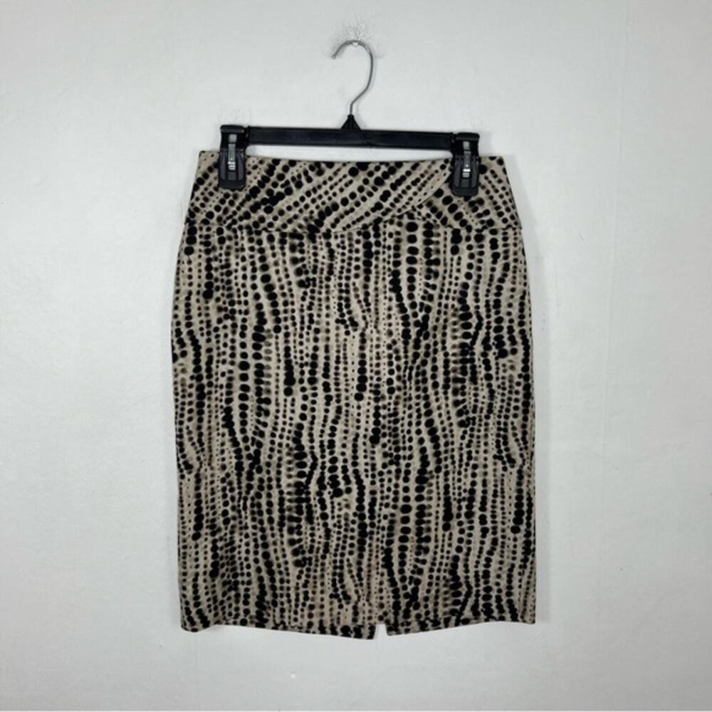 CLASSIQUES Entier Silk Blend Muted Polka Dot Print Skirt Size 2